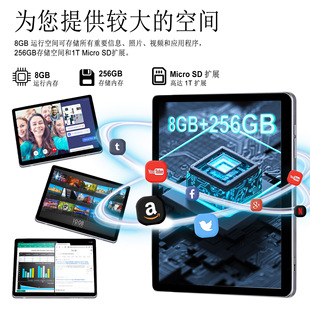 New 10-inch tablet wholesale eight nuclear 4G Netcom 5GWIFI learning machine online class game logo