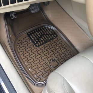 Коврик для ног водонепроницаемый прозрачный автомобиль универсально пластиковый автомобиль легко моется коврик для четырех сезонов нескользящий резиновый коврик силикон