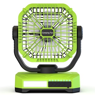Camping fan new cross-border fan desktop big wind fishing tent fan dry battery outdoor camping fan