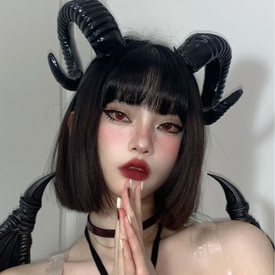 Halloween Succubus Headwear Deviruchi Hairband Wings Angel Spice Cos Lace Hairpin Horn Elf Props