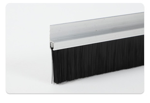 H-shaped F-shaped T-shaped Thickeneded Aluminum Alloy Brush Mechanical Door Bottom Sealing Brush Nylon Brush Dust Removal Dust Strip Brush