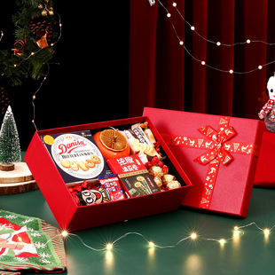 New hand gift box red gift bag large birthday gift box printed logo scarf box Christmas gift box wholesale