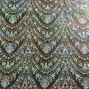 2024 new mesh fabric three-dimensional mesh lace gold high flash wedding dress fabric