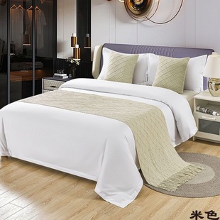 Bed Flag Hotel Hotel Bedside Towel Classy Simple Bed Cover Pillow Color Sofa Blanket Amazon Wholesale Aliexpress