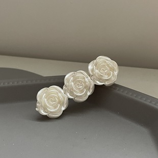 Retro Flower hairpin clip temperament gentle Joker bangs clip side clip headdress 2022 new fashion