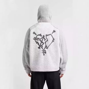 European and American Street Hip-Hop Trendy Personalized Fashion Hoodie Men's and Women's Loose Casual Lazy Cashmere Warm Jacket