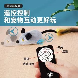 Cross-border cat simulation toy self-hi to relieve boredom sound plush smart cat electric mouse automatic cat god