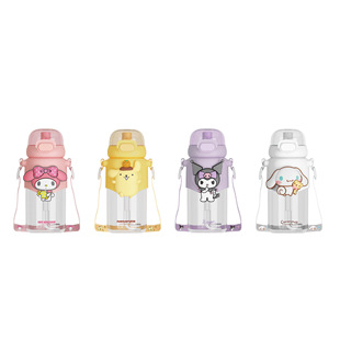 Соломенная чашка Sanrio с совместным именем, привлекательная пластиковая чашка для девочек, портативная Студенческая чашка через плечо, куломи, чашка для воды, оптовая продажа