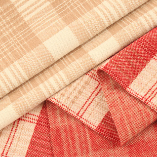 Autumn and Winter Fabric Knitted Plaid Fabric Large Plaid 350g Warm and Comfortable Fashionable Outwear Dress Clothing Fabric