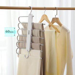 Folding trouser rack trouser clip multifunctional household hanger special pants drying wardrobe seamless trouser rack source manufacturers