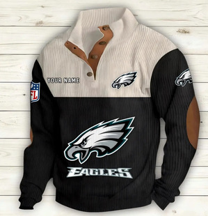 Cross-border European and American polo buckle sweater men's 3D printing men's buckle sweater European and American autumn and winter printing sweater