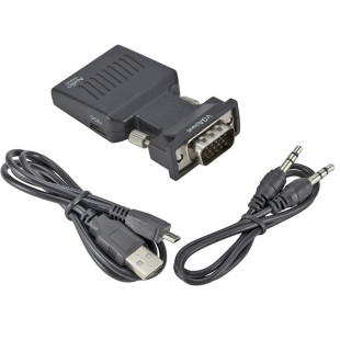VGA to HDtv adapter converter line vga male to hdtv female notebook connected to TV projector HD