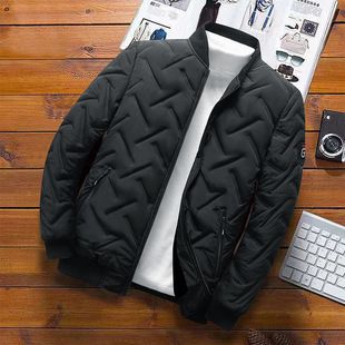 Autumn and Winter new cotton-padded coat men's 2021 down cotton-padded coat stand collar fashion brand men's lightweight warm coat wholesale