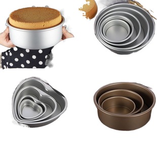 4inch 6inch 8inch Форма для торта с живым дном из углеродистой стали, шифоновый мусс, инструмент для выпечки, духовка, круглая антипригарная, оптовая продажа