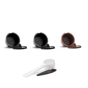 Duoqu Kusi Nestle dolce gusto Coffee Capsule Stainless Steel Reusable Capsule Shell Set Color Box