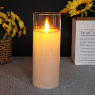Acrylic glass led swing electronic candle atmosphere script kill layout scene confession simulation fake candle