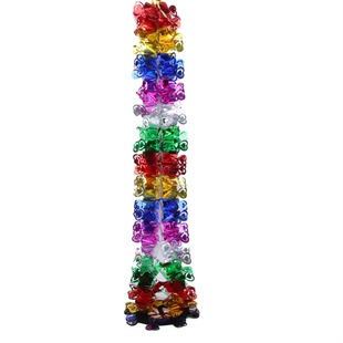 Cross-border small tree color Christmas flower ribbon decorative ceiling factory direct sales