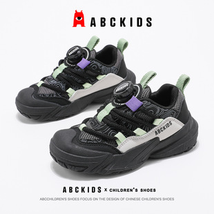 ABCkids 2-я детская хлопковая обувь зимняя бархатная двуххлопная детская обувь 2025 новая нескользящая мода мужская и женская спортивная обувь