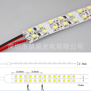Factory led light bar 3528 SMD double row soft light strip home decoration outdoor engineering bright waterproof led light strip wholesale