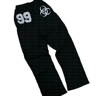 Fashion Cross-Border American High Street Digital Print Sweatpants Y2K Unisex Loose Personality Hip-Hop Casual Pants Trendy Brand