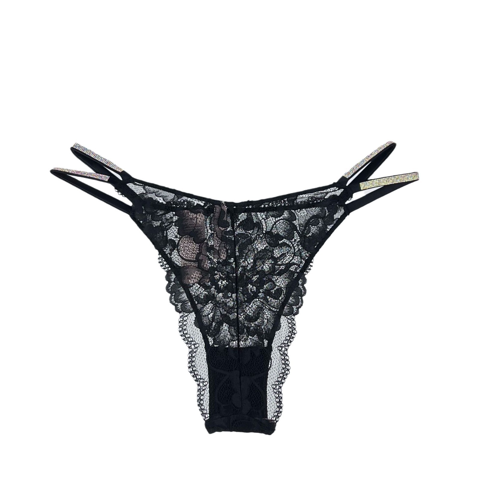 2025 New Style Sparkling Sexy Lace Cotton Crotch Panties 24756