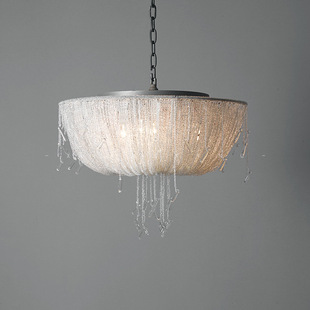 Modern minimalist RH New Crystal living room dining room Villa chandelier bedroom export jellyfish European model room chandelier