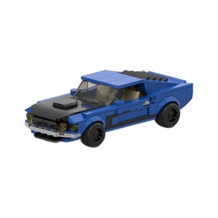 MOC строительные блоки совместимы с Lego 96038 Ford Mustang Boss 302 гоночный автомобиль speed8 клетка сборки игрушки