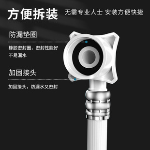 Universal washing machine inlet pipe automatic impeller roller lengthened water pipe 4 points copper cap connector PVC hose