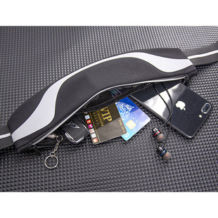 Outdoor Running Waist Bag Lycra Close-fitting Waterproof Reflective Belt Marathon Riding Multifunctional Mobile Phone Waist Bag