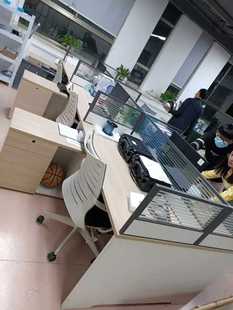 Desk desktop screen baffle anti-drop enclosure aluminum alloy soundproof office partition glass partition fixed