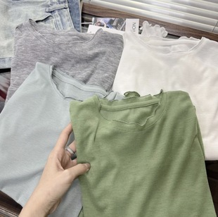 Обнаженная кожа tee ~ Ландшафтная футболка с длинными рукавами
