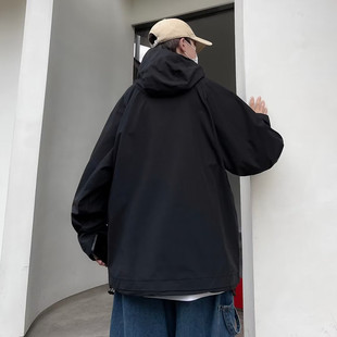 National Tide Functional Style Hooded Charge Clothes Men's Design Sense Niche oversize Coat Coat Couple's Tide Top