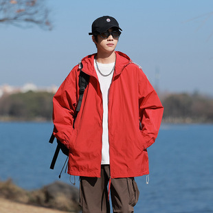 Ice Silk Clothing for Men 2024 New Spring Korean Style Trendyy Anti-Uv Jacket Loose Youth Clothing