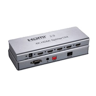2.0 HDMI сплиттер 1 вход 4 выхода, разветвитель экрана высокой четкости для компьютера, 1 вход 4 выхода, 4K60Гц, 1 вход 4 разные разрешения