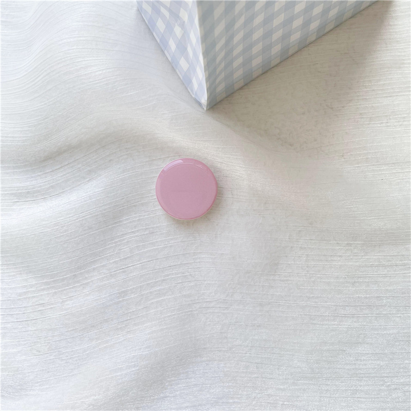Korean ins-style solid color transparent silicone airbag stand, lazy desktop folding tablet support, phone ring holder