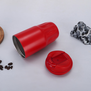 Internet Celebre Hot Selling 316 Stainless Steel Octagonal Coffee Cup with Lanyard Portable Coke Cup High-value Student Bubble Cup