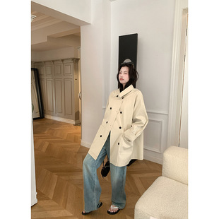 Baishi Wangte Shushu Washed Soft Legs Slim Long Straight Narrow Version Straight Slim Look Jeans Women's Spring and Autumn