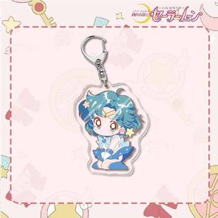 Cartoon Sailor Moon Hare Water Ice Moon Acrylic Keychain Cute Creative Pendant Key Chain Pendant
