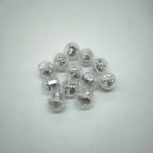 1.7cm vibration luminous beads small size waterproof flash movement LED light toy accessories red and blue double flash ball