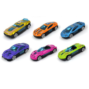 Export children's alloy car model simulation racing car Model 1:64 sliding car boy toy car sports car cross-border