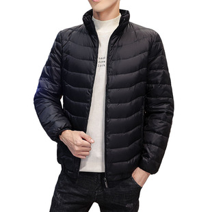 90 velvet Tmall standard white duck down 2021 Winter New coat down jacket men's coat stand collar zipper outer wear in
