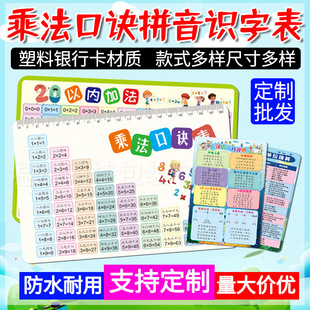 99 multiplication and division Formula table children's primary school grade 12 literacy card recitation artifact learning card wholesale