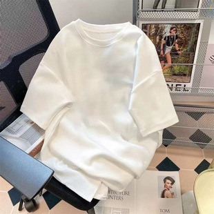 Factory wholesale youth summer short-sleeved t-shirt cartoon printed half-sleeve top loose all-match round neck top