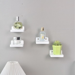 White Wall Hanging Wooden Decorative Storage Rack Living Room Wall Solid Wood Plating Rack Simple Wooden One-word Partition Rack