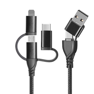 Five-in-one data cable type-c PD fast charge two drag three for Apple iphone Huawei data transmission 3A
