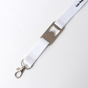 Customized Bottle Opener Lanyard Wine Bottle Holder Heat Transfer Id Badge Badge Brand Lanyard Sling Wholesale Exhibition Brand Rope