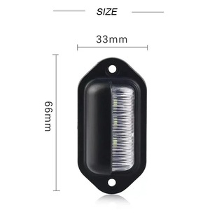 Factory direct 6LED truck license plate light car truck bus trailer tail light 12-24V side light