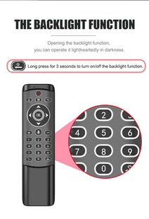 New MT1 flying mouse wireless mini keyboard mouse Chinese and English Android set-top box voice remote control Valley