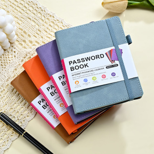 Cross-Border Exclusive A6 Portable Notebook with Letter Label Password Book Website Address Phone Record Book