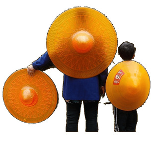 Rain Hat, Rainproof and Sunproof Plastic Agricultural Thickeneded Large Rain Hat, Cloak, Sun Protection and Shading Sanitation Worker Work Hat